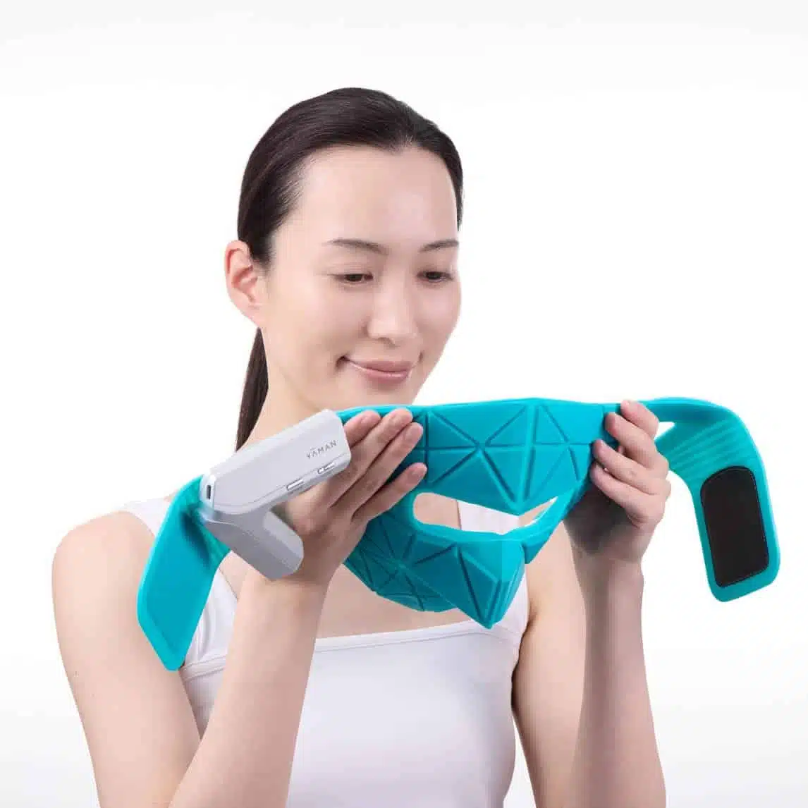 Blue Green Mask Lift - жарықдиодты және EMS бетті лифт құрылғысы - кескін 2